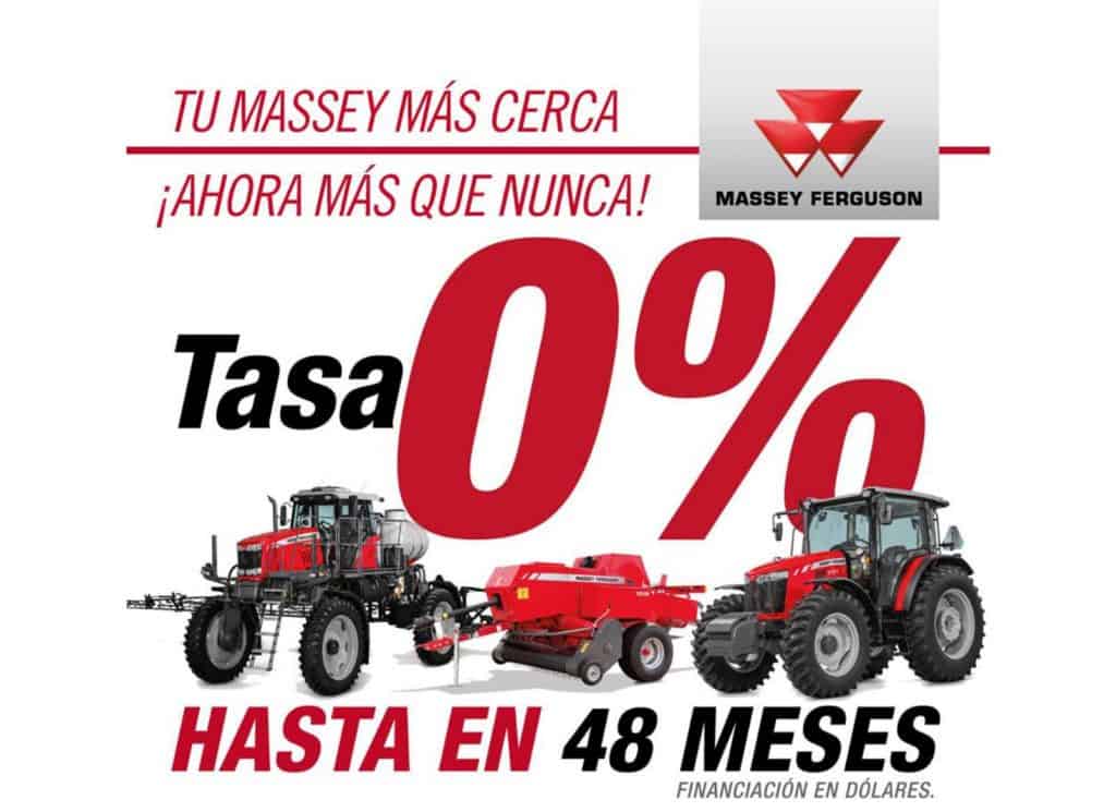 MASSEY FERGUSON A TASA 0% Y HASTA EN 48 MESES